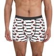 thumbnail image 1 of Uemuo Christmas Dachshund Pattern Men's Boxer Briefs,Trunk Anti-Chafing,Comfortable, Durable, and Stylish Underwear-Small, 1 of 9