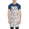 thumbnail image 1 of Uemuo Christmas Elements Pattern Waterproof Apron Adjustable Dishwasher Apron- Apron for Women Men Heavy Duty Work Apron for Dishwashing Chemical Lab, 1 of 9