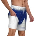 thumbnail image 1 of Uemuo Christmas Fir Tree Pattern Mens Swim Trunks Quick Dry Board Shorts with Mesh Lining, Stretch Beach Shorts Quick Dry No-Chafing Board Shorts-Large, 1 of 9