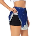 thumbnail image 1 of Uemuo Christmas Fir Tree Pattern Women's Athletic Shorts High Waisted Running Shorts with Liner Pockets Gym Elastic Workout Shorts-XX-Large, 1 of 9