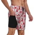 thumbnail image 1 of Uemuo Christmas Gnome Pattern Mens Swim Trunks Quick Dry Board Shorts with Mesh Lining, Stretch Beach Shorts Quick Dry No-Chafing Board Shorts-X-Large, 1 of 9