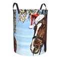 thumbnail image 1 of Uemuo Christmas Horse Pattern Circular Laundry Hamper Basket with handles,Collapsible laundry basket,Large capacity laundry hamper,Laundry Organizer-, 1 of 8