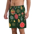 thumbnail image 1 of Uemuo Christmas Pattern Men's Swim Trunks Hawaiian Beach Bathing Suit Swimsuits Beach Quick-Dry Shorts with Pockets-3X-Large, 1 of 9