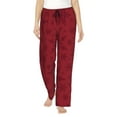 thumbnail image 1 of Uemuo Christmas Red Snowflakes Pattern Women's Wide Leg Palazzo Lounge Pants with Pockets Light Weight Loose Comfy Casual Pajama Pants-Medium, 1 of 9