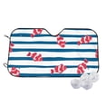 thumbnail image 1 of Uemuo Clown Fish Pattern Accordion Car Windshield Sun Shade, Foldable Reflective Sun Visor for Car, Reflector Windshield Sunshade-, 1 of 7