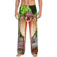 thumbnail image 1 of Uemuo Cobra Snake Pattern Men's Wide Leg Palazzo Lounge Pants with Pockets Light Weight Loose Comfy Casual Pajama Pants-Small, 1 of 9