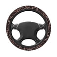 thumbnail image 1 of Uemuo Coffee Bean Printed Car Elastic Steering Wheel Cover - Universal Car Accessory for Diverse Cars Anti-Slip, and Comfortable- 15", 1 of 8