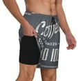 thumbnail image 1 of Uemuo Coffee Is Always A Good Idea Pattern Mens Swim Trunks Quick Dry Board Shorts with Mesh Lining, Stretch Beach Shorts Quick Dry No-Chafing Board Shorts-Large, 1 of 9