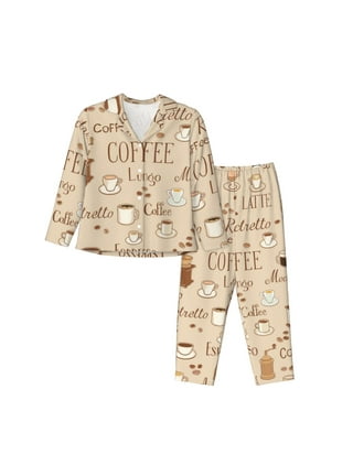 Coffee pajama set sale
