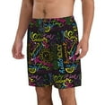 thumbnail image 1 of Uemuo Color Summer Pattern Men's Swim Trunks Hawaiian Beach Bathing Suit Swimsuits Beach Quick-Dry Shorts with Pockets-3X-Large, 1 of 9