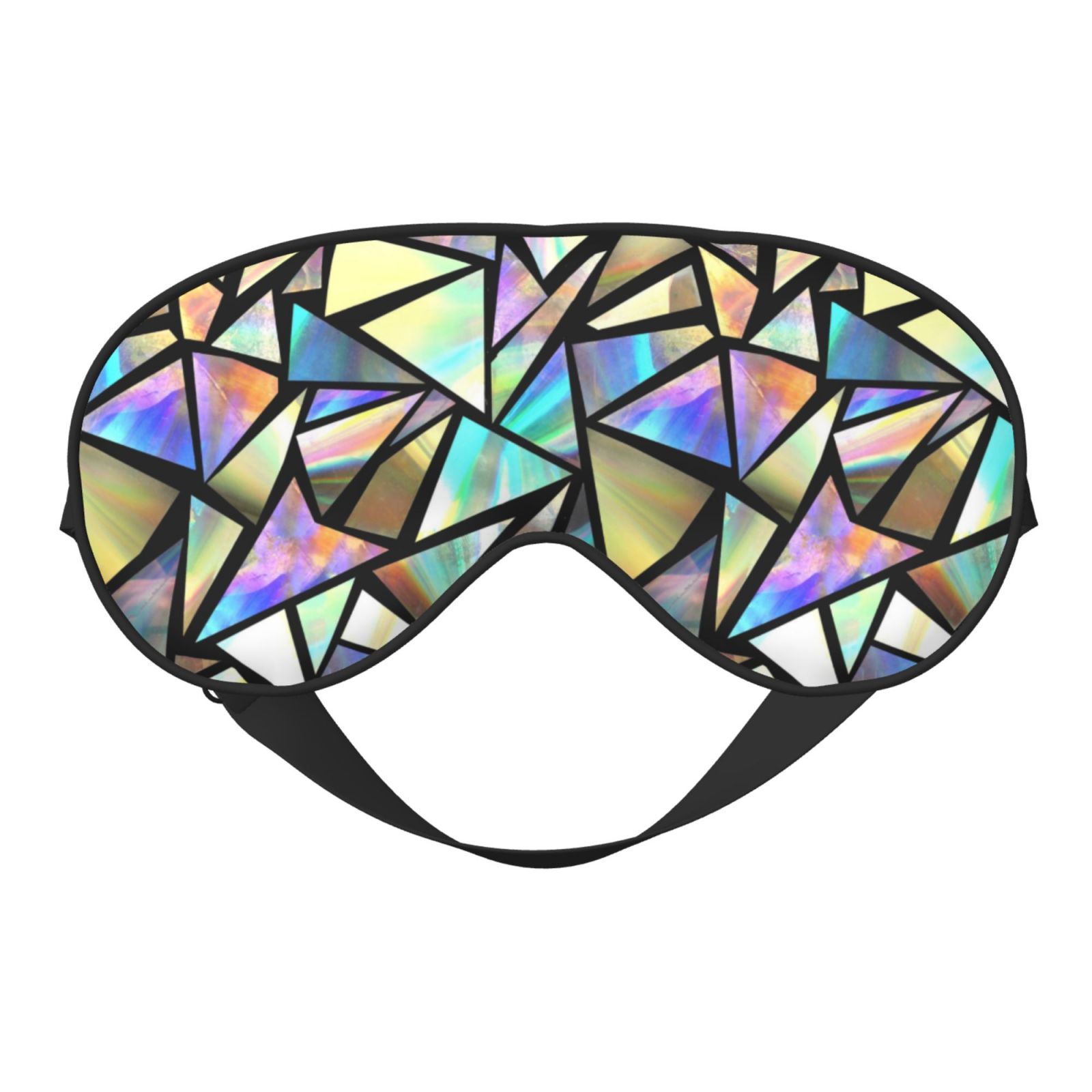 Patterned Eye Masks Uemuo Colored Glass Pattern Sleep Eye Mask - Light Blocking Sleep Mask ...