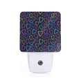 thumbnail image 1 of Uemuo Colored Hearts Night Light, Night Lights Plug into Wall, Dusk to Dawn Sensor Warm White Led Night Light 0.5W-US, 1 of 1