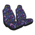 thumbnail image 1 of Uemuo Colorful Butterflies Pattern Car Seat Covers for Front Seats Waterproof Seat Covers for Cars, Universal Auto Front Seats Protector Fits for Car-2 PCS, 1 of 6