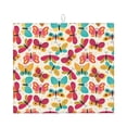 thumbnail image 1 of Uemuo Colorful Butterflies Pattern Dish Drying Mat,16*18 inch Absorbent Dish Drainer Kitchen Counter,Large Size Dish Drying Pad for Countertops,Sinks,Draining Racks, 1 of 6