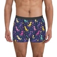 thumbnail image 1 of Uemuo Colorful Dinosaur Pattern Men's Boxer Briefs,Trunk Anti-Chafing,Comfortable, Durable, and Stylish Underwear-Large, 1 of 9