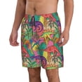 thumbnail image 1 of Uemuo Colorful Dinosaur Pattern Men's Swim Trunks Hawaiian Beach Bathing Suit Swimsuits Beach Quick-Dry Shorts with Pockets-3X-Large, 1 of 9