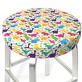 thumbnail image 1 of Uemuo Colorful Dinosaurs Pattern Round Bar Stool Seat Covers Washable Stool Cushion Slipcover Elastic Bar Chair Covers-12 inch, 1 of 7