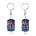 thumbnail image 1 of Uemuo Colorful Fall Leaves Pattern Rectangular Metal Keychain - Durable, Stylish, and Personalized Key Ring for Men and Women,Engraved Keychain,Gift Slim Sturdy Keychain, 1 of 7
