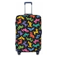 thumbnail image 1 of Uemuo Colorful Geometric Dog Printed Washable Luggage Cover - Fashion Suitcase Protector Fits 18-32 Inch Luggage -Medium, 1 of 9