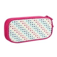 thumbnail image 1 of Uemuo Colorful Geometric Printed Pencil Pen Case, Portable Pencil Pouch with Zipper, Compact Stationery Bag Makeup Bag, Pencil Bag for Home Office, 1 of 9