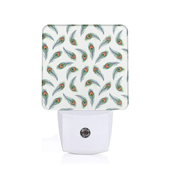 Uemuo Colorful Grass Night Light, Night Lights Plug into Wall, Dusk to Dawn Sensor Warm White Led Night Light 0.5W-US