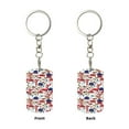 thumbnail image 1 of Uemuo Colorful Mushrooms (2) Pattern Rectangular Metal Keychain - Durable, Stylish, and Personalized Key Ring for Men and Women,Engraved Keychain,Gift Slim Sturdy Keychain, 1 of 7