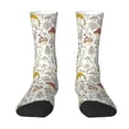 thumbnail image 1 of Uemuo Colorful Mushrooms and Plants Pattern Women's Crew Socks, Soft Durable Breathable Moisture-Wicking with Odor Control Cotton socks, 1 of 9