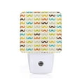thumbnail image 1 of Uemuo Colorful Mustache Night Light, Night Lights Plug into Wall, Dusk to Dawn Sensor Warm White Led Night Light 0.5W-US, 1 of 1