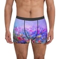 thumbnail image 1 of Uemuo Colorful Purple Cosmos Flower Pattern Men's Boxer Briefs,Trunk Anti-Chafing,Comfortable, Durable, and Stylish Underwear-Medium, 1 of 9