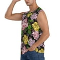 thumbnail image 1 of Uemuo Colorful Roses Pattern Men's Sleeveless T-Shirt,Muscle Athletic Tank Top, Moisture-wicking Quick-dry Breathable Classic Tee Top for Gym Run Outdoor Sports-Medium, 1 of 8