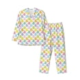 thumbnail image 1 of Uemuo Colorful Rubber Duck Pattern 2-Piece Loungewear Set - Men’s Soft Sleepwear, Cozy Winter PJs, Comfy Sleep Set-Small, 1 of 7