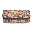 thumbnail image 1 of Uemuo Colorful Seashells Printed Large Pencil Case, Big Capacity Pencil Pouch Stationery Pen Bag, Storage High Capacity Bag Pouch Holder Box Organizer, Marker Pen Case, 1 of 9