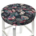 thumbnail image 1 of Uemuo Colorful Tropical Leaves Pattern Round Bar Stool Seat Covers Washable Stool Cushion Slipcover Elastic Bar Chair Covers-, 1 of 7