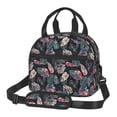 thumbnail image 1 of Uemuo Colorful Tropical Leaves Printed Lunch Bag Lunch Box Reusable Insulated Lunch Tote Bag, Leakproof Thermal Cooler Sack Food Handbags Case High Capacity, 1 of 5