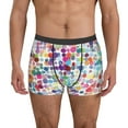 thumbnail image 1 of Uemuo Colorful Watercolor Dots Pattern Men's Boxer Briefs,Trunk Anti-Chafing,Comfortable, Durable, and Stylish Underwear-Large, 1 of 9