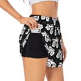 thumbnail image 1 of Uemuo Cool Car Pattern Women's Athletic Shorts High Waisted Running Shorts with Liner Pockets Gym Elastic Workout Shorts-XX-Large, 1 of 9