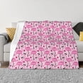 thumbnail image 1 of Uemuo Cool Flamingos Printed Throw Blanket for Couch, Fluffy Fuzzy Blankets for Bed, Sofa, Cozy Flannel Faux Fur Blanket-60"x50", 1 of 6