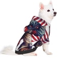 thumbnail image 1 of Uemuo Cool Patriotic Buffalo Cowboy for Winter Dog Hoodie Sweatshirts with Pockets Warm Dog Clothes for Small Dogs Chihuahua-Large, 1 of 8