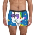 thumbnail image 1 of Uemuo Cool Unicorn Star Golden Pattern Men's Boxer Briefs,Trunk Anti-Chafing,Comfortable, Durable, and Stylish Underwear-Medium, 1 of 9