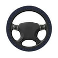 thumbnail image 1 of Uemuo Copper-Gold Gloss Outline Navy Dark Blue Printed Car Elastic Steering Wheel Cover - Universal Car Accessory for Diverse Cars Anti-Slip, and Comfortable- 15", 1 of 8