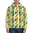 thumbnail image 1 of Uemuo Corn 8 Pattern Men's Hoodie - Casual Pullover Hoodie with Kangaroo Pocket, Stylish Hooded Sweatshirt for Everyday Wear-Medium, 1 of 7