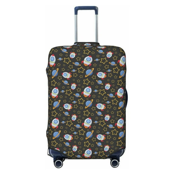 Uemuo Cosmic Printed Washable Luggage Cover - Fashion Suitcase Protector Fits 18-32 Inch Luggage -X-Large