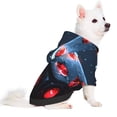 thumbnail image 1 of Uemuo Cosmic Red Sparkle Dice for Winter Dog Hoodie Sweatshirts with Pockets Warm Dog Clothes for Small Dogs Chihuahua-Large, 1 of 8