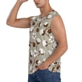 thumbnail image 1 of Uemuo Cotton Tree Pattern Men's Sleeveless T-Shirt,Muscle Athletic Tank Top, Moisture-wicking Quick-dry Breathable Classic Tee Top for Gym Run Outdoor Sports-, 1 of 8