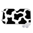 thumbnail image 1 of Uemuo Cow Print Black White Pattern Accordion Car Windshield Sun Shade, Foldable Reflective Sun Visor for Car, Reflector Windshield Sunshade-Medium, 1 of 7