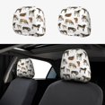 thumbnail image 1 of Uemuo Cow Printed 2 PCS Car All-Inclusive Headrest Cover, Headrest Protector, Soft Elastic Breathable Seat Headrest Anti-Dirty Cover Headrest Cover Protector, 1 of 6