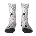 thumbnail image 1 of Uemuo Cowboy Pattern Women's Crew Socks, Soft Durable Breathable Moisture-Wicking with Odor Control Cotton socks, 1 of 9