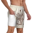 thumbnail image 1 of Uemuo Cowboys Riding Horses Pattern Mens Swim Trunks Quick Dry Board Shorts with Mesh Lining, Stretch Beach Shorts Quick Dry No-Chafing Board Shorts-Large, 1 of 9