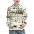 thumbnail image 1 of Uemuo Cows Grazing On Meadow Pattern Women's Hoodie with Eye-catching Drawstrings- Casual Pullover Hoodie with Kangaroo Pocket, Stylish Hooded Sweatshirt-Large, 1 of 7