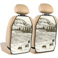 thumbnail image 1 of Uemuo Cows Grazing On Meadow Printed Car Back Seat Protector,2 Pcs Backseat Car Organizer, Kick Mats Back Seat Protector , Back Seat Organizer for Kids, 1 of 8